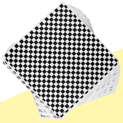 Black Checkered Deli Paper