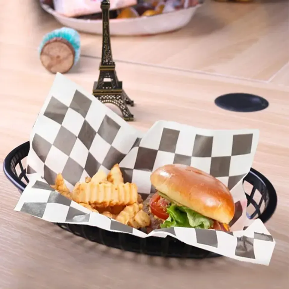 Black Checkered Deli Paper, photo 2